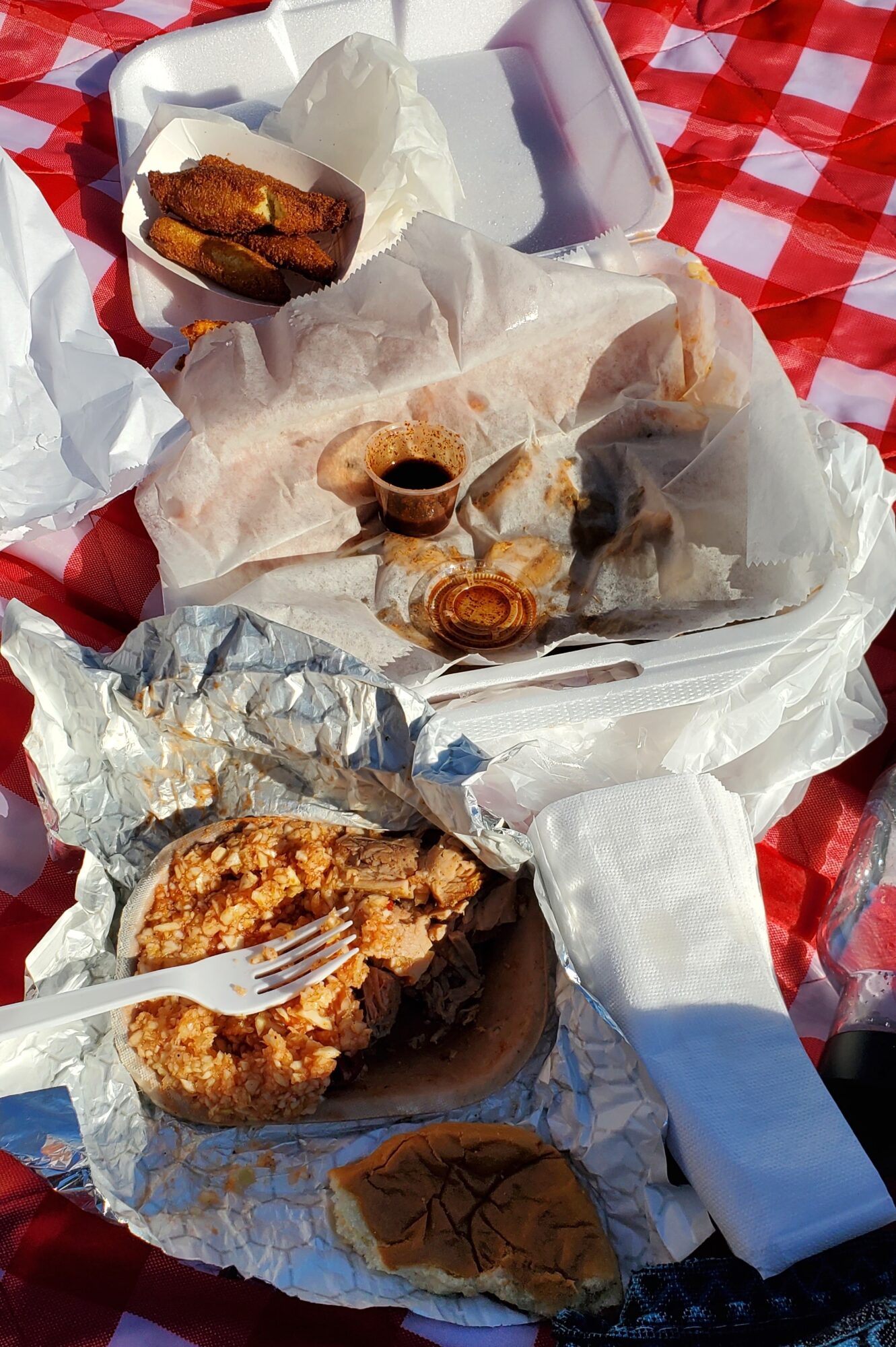 A picnic of BBQ in Lexington