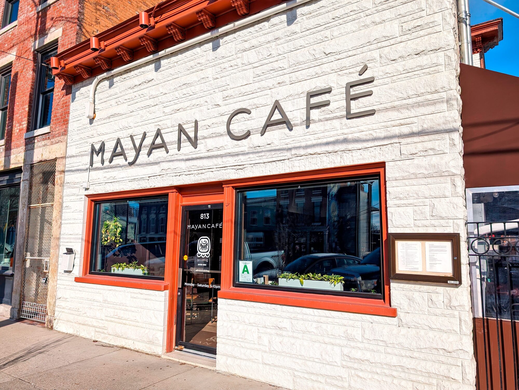 Exterior of Mayan Cafe in Louisville