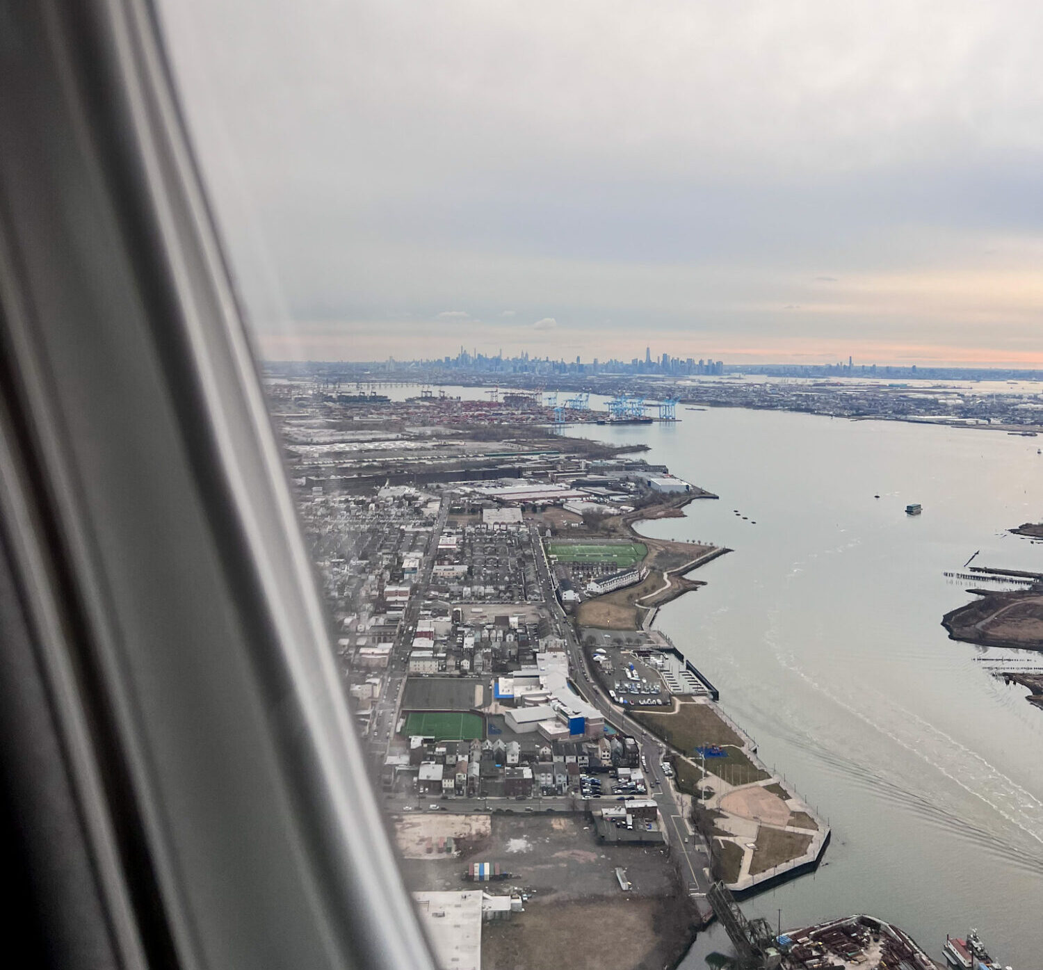 A view of NYC from the air