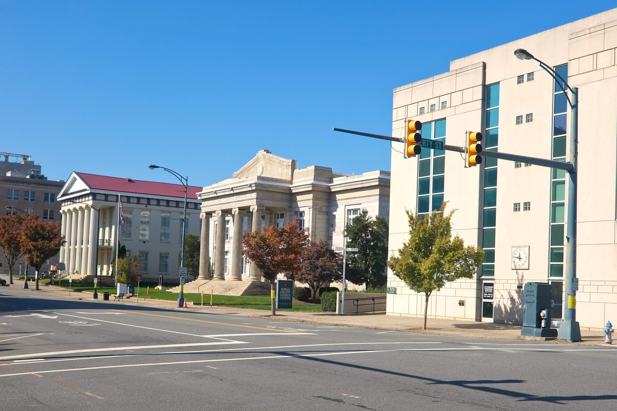 Salisbury Courthouse and other buildings downtown