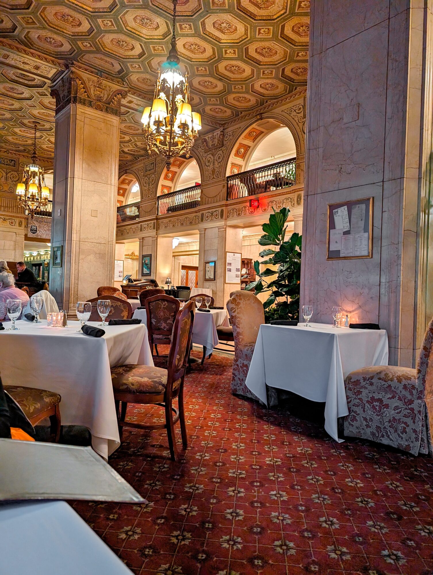 Interior of The Brown Hotel Lobby Bar