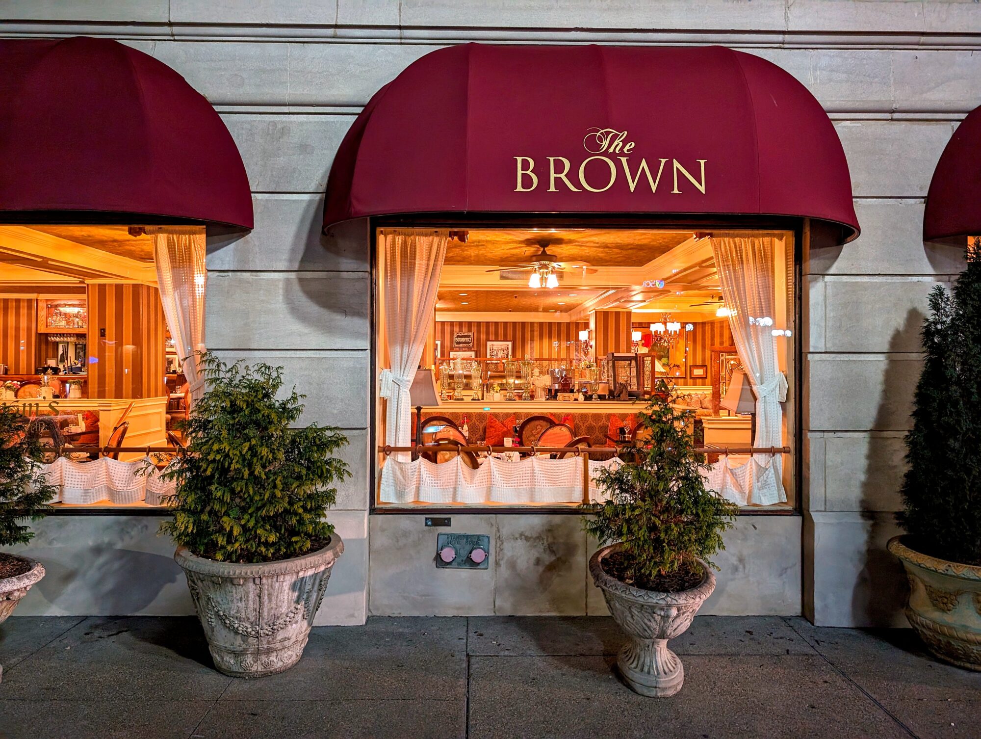 Exterior of The Brown Hotel