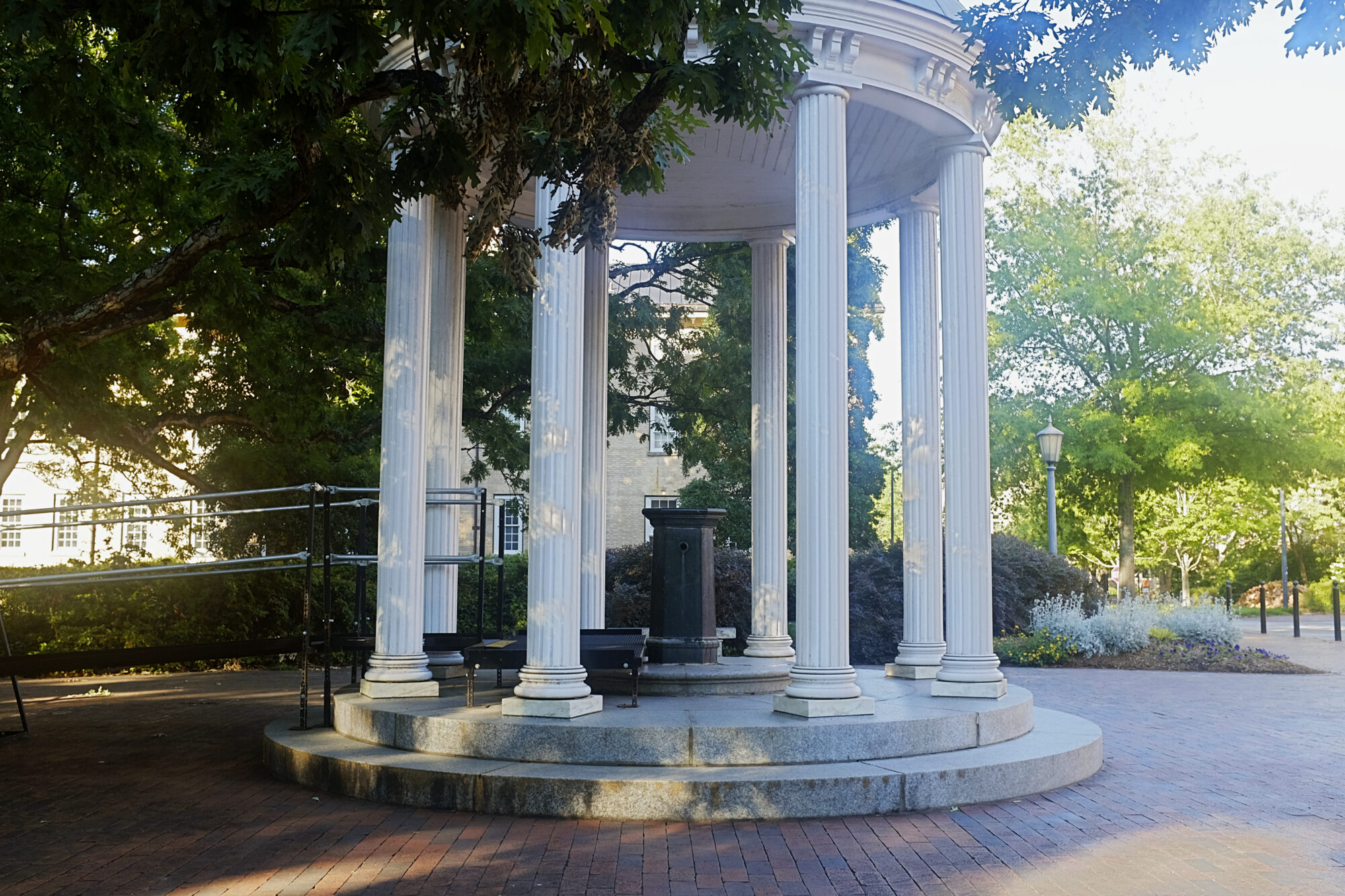 The water fountain on the UNC Chapel Hill campus
