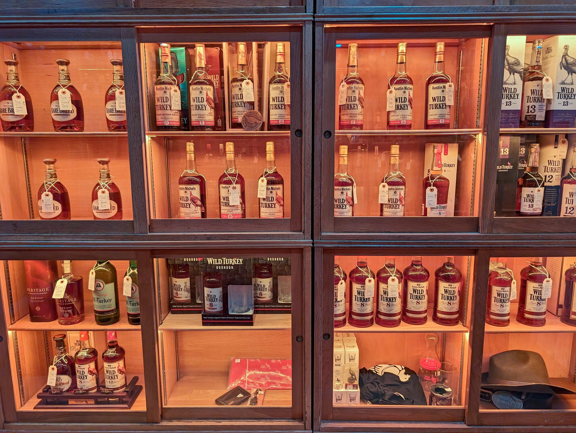 Specialty bottles of bourbon in Louisville