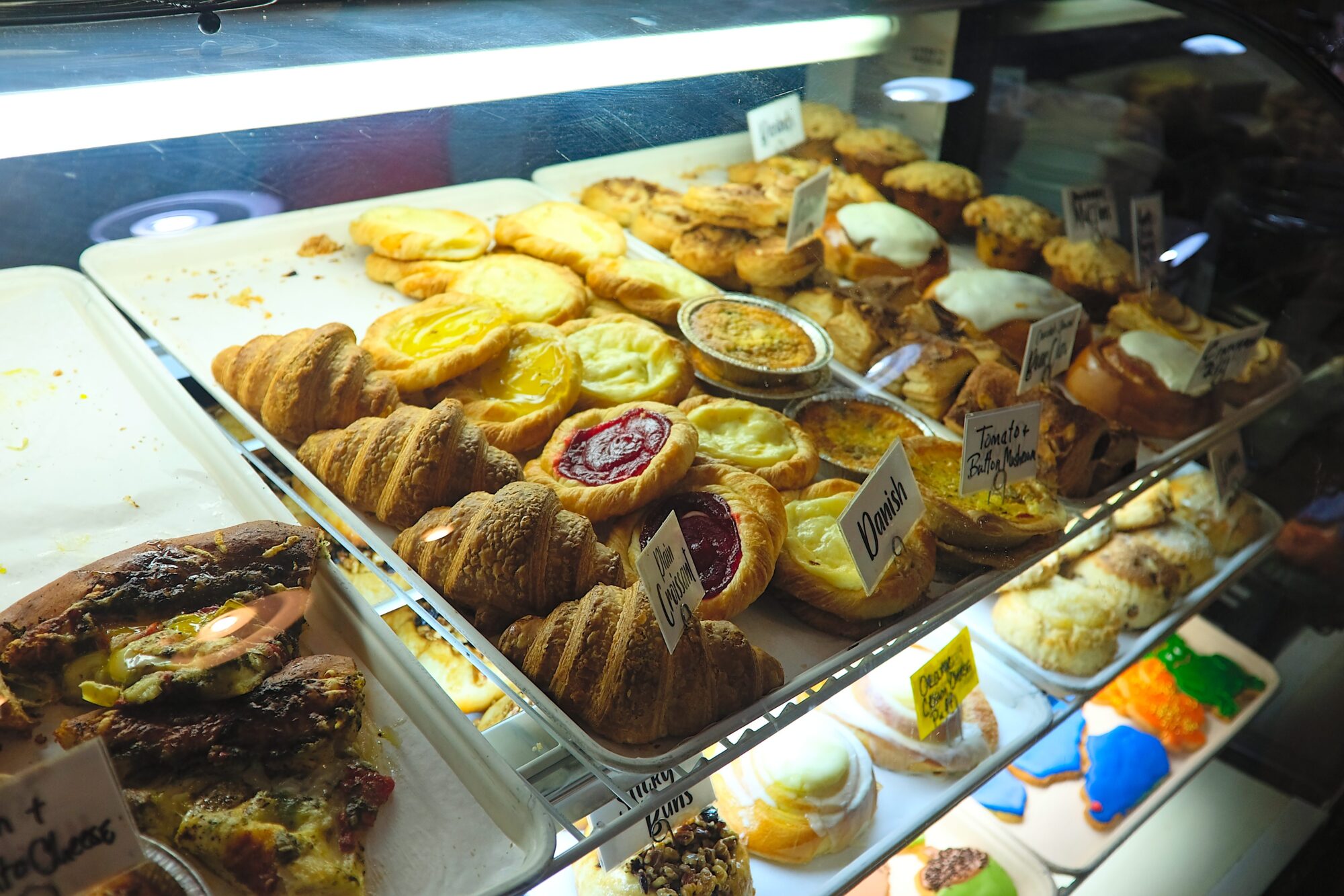 A pastry case at Kirchhoff's in Paducah