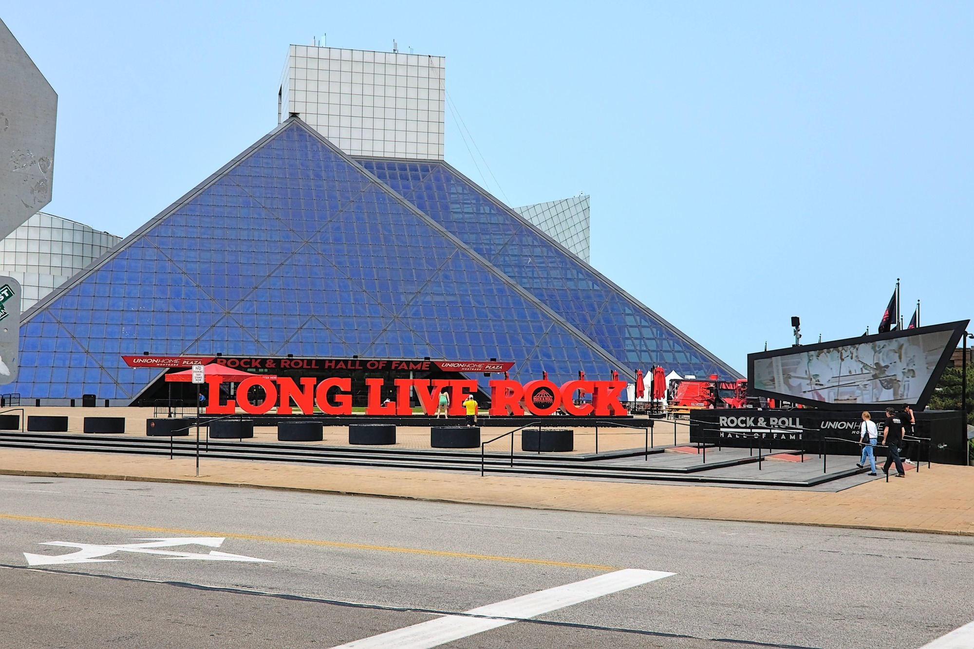 Exterior of the Rock and Roll Hall of Fame