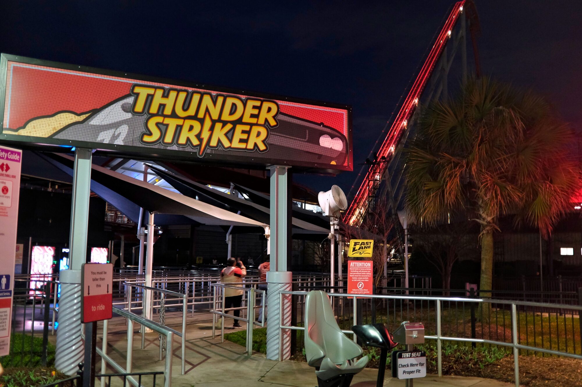 The entrance to Thunder Striker