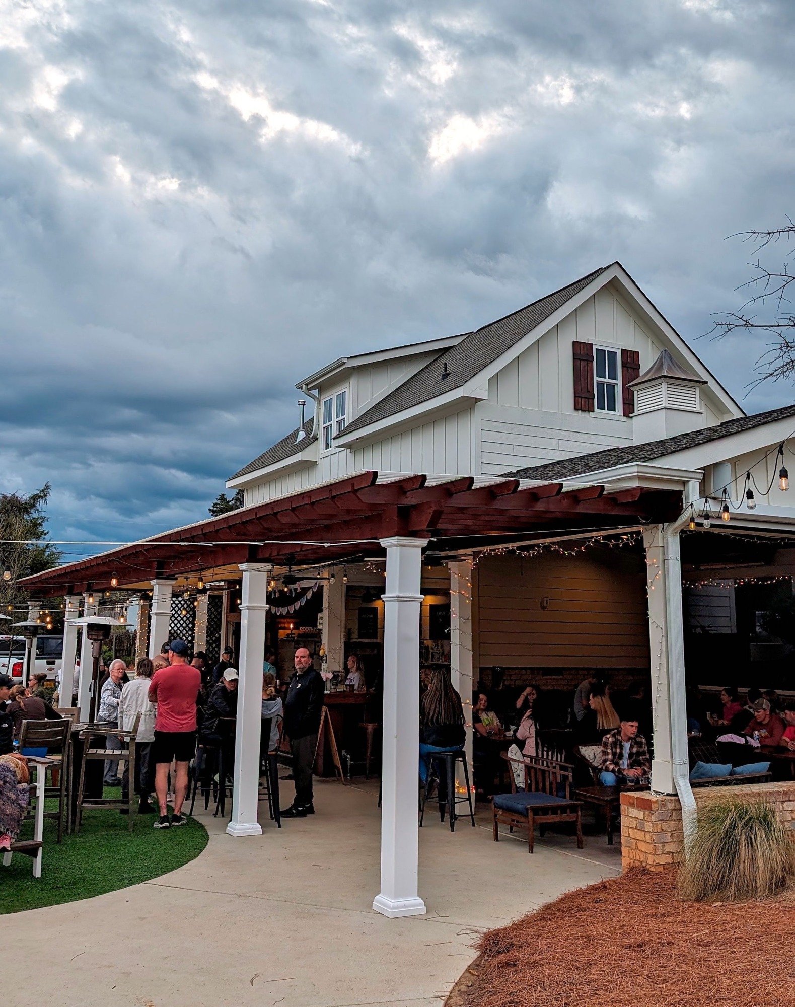 A beer garden at Red's Corner in Southern Pines