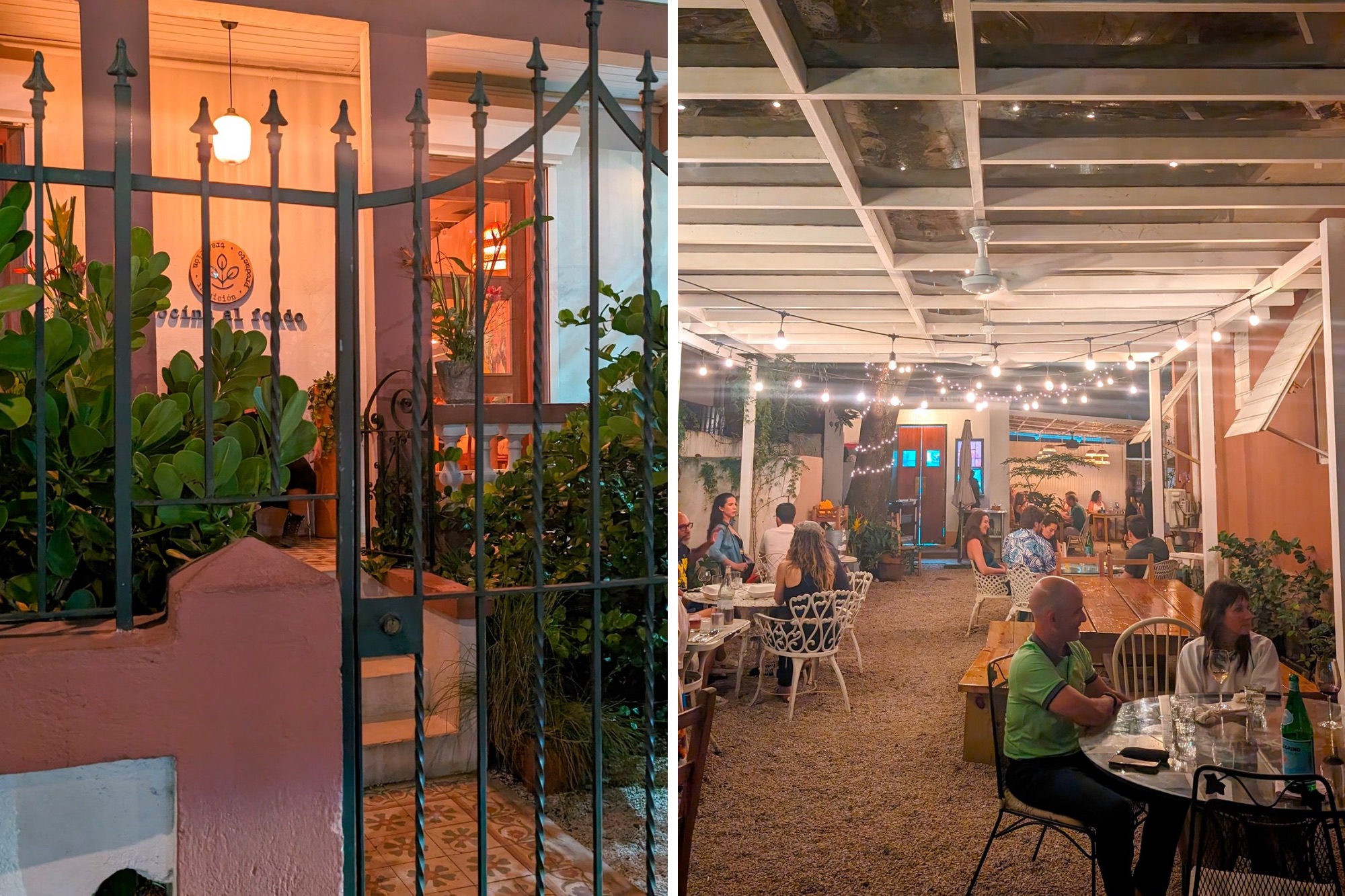 Entrance to Cocina al Fondo and the back patio