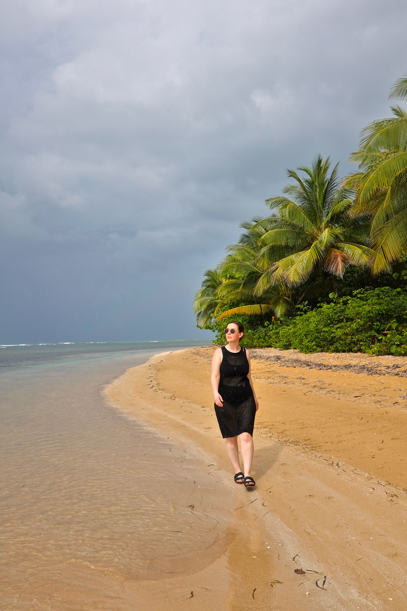 Alyssa on the beach in Luquillo