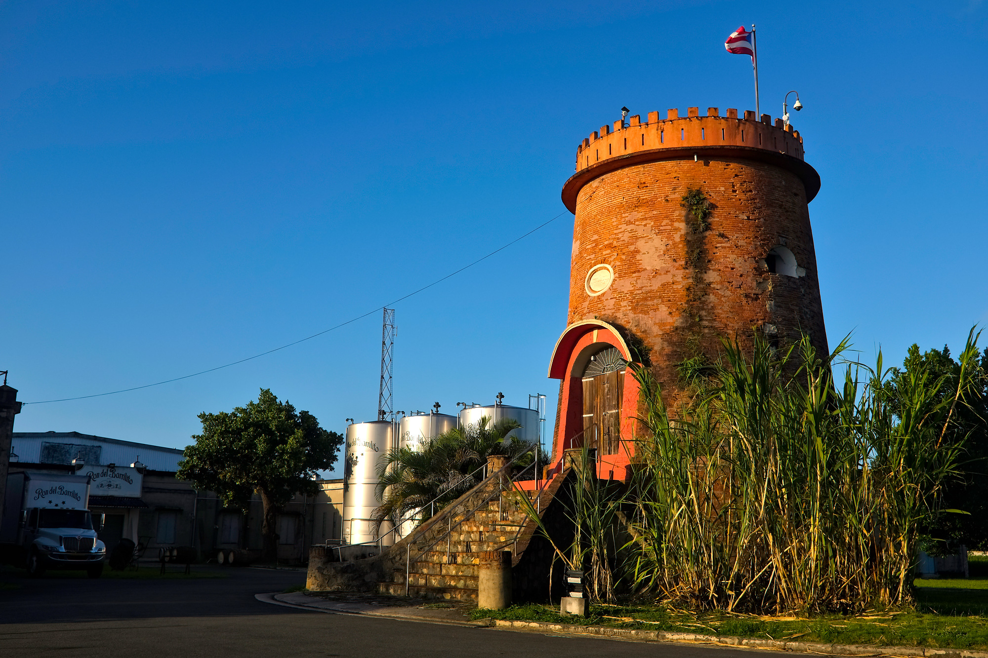 The former windmill at Ron del Barrilito