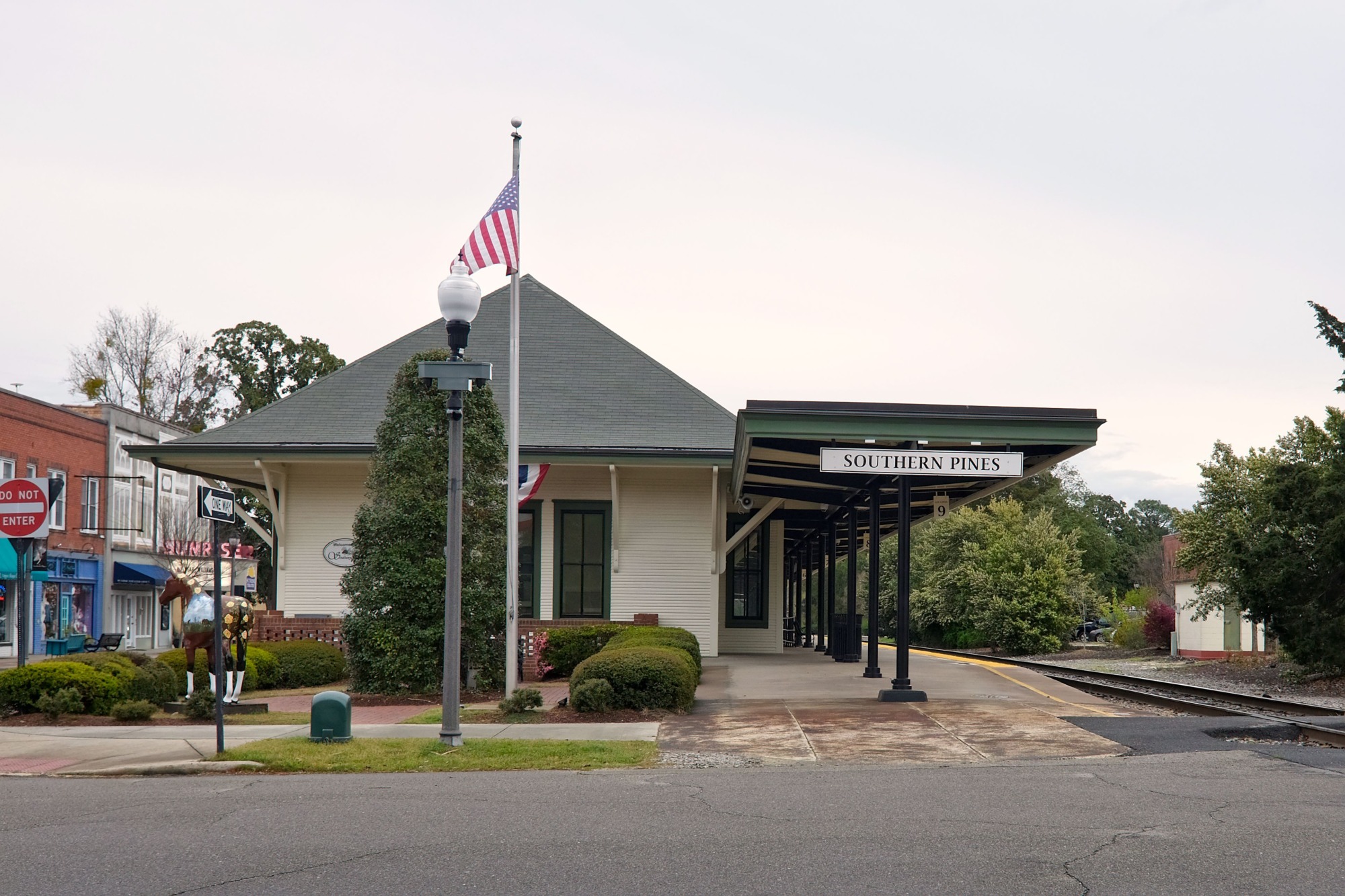 The train station in Southern Pines