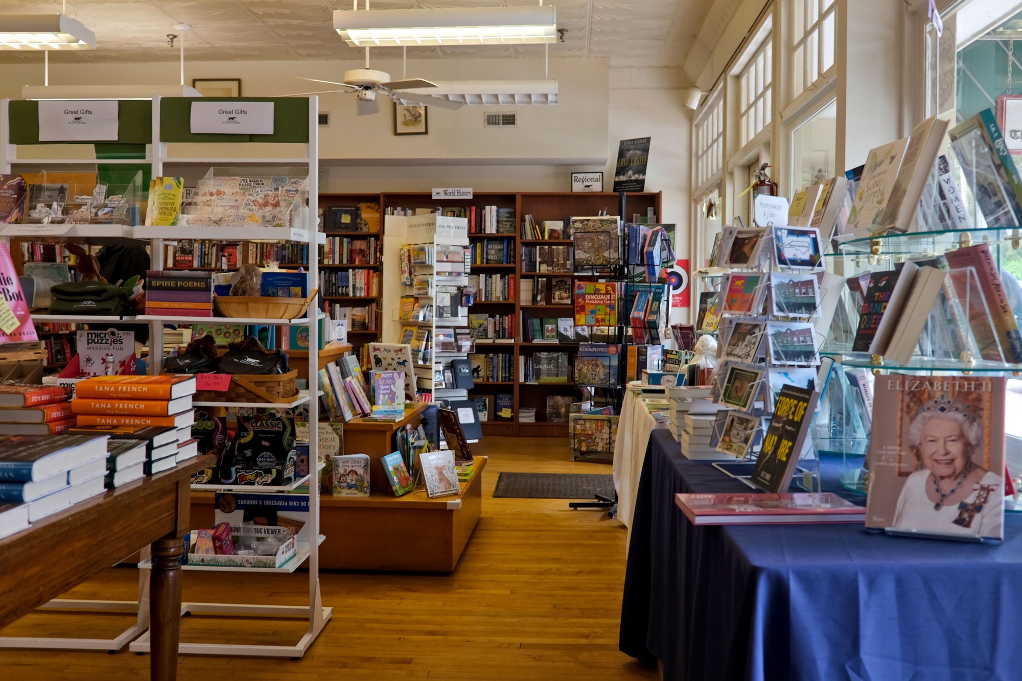 Interior of The Country Bookshop in Southern Pines