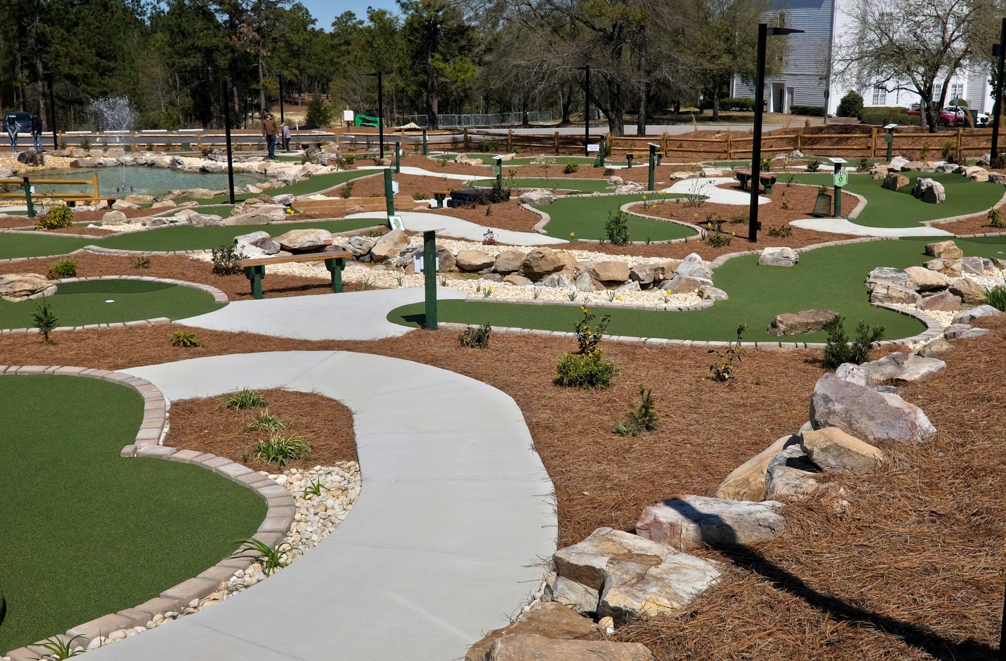 A minigolf course in Pinehurst