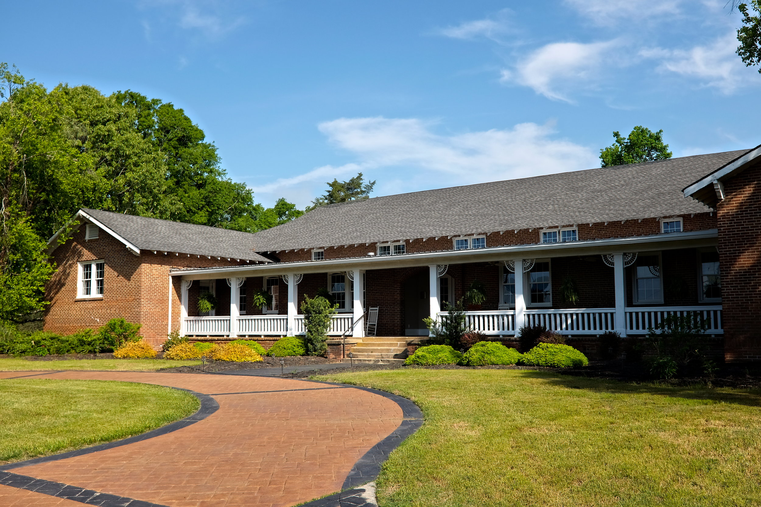 Exterior of Sharon Manor, a former school that is now a bed and breakfast