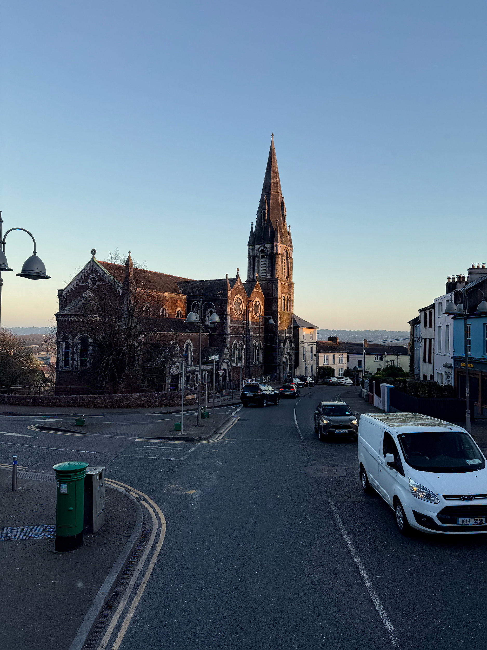 View from a bus while driving in Cork