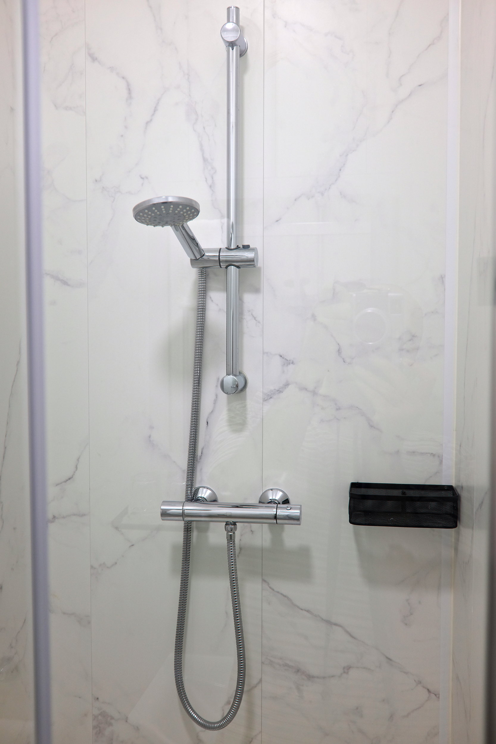 The shower at Ennismore House