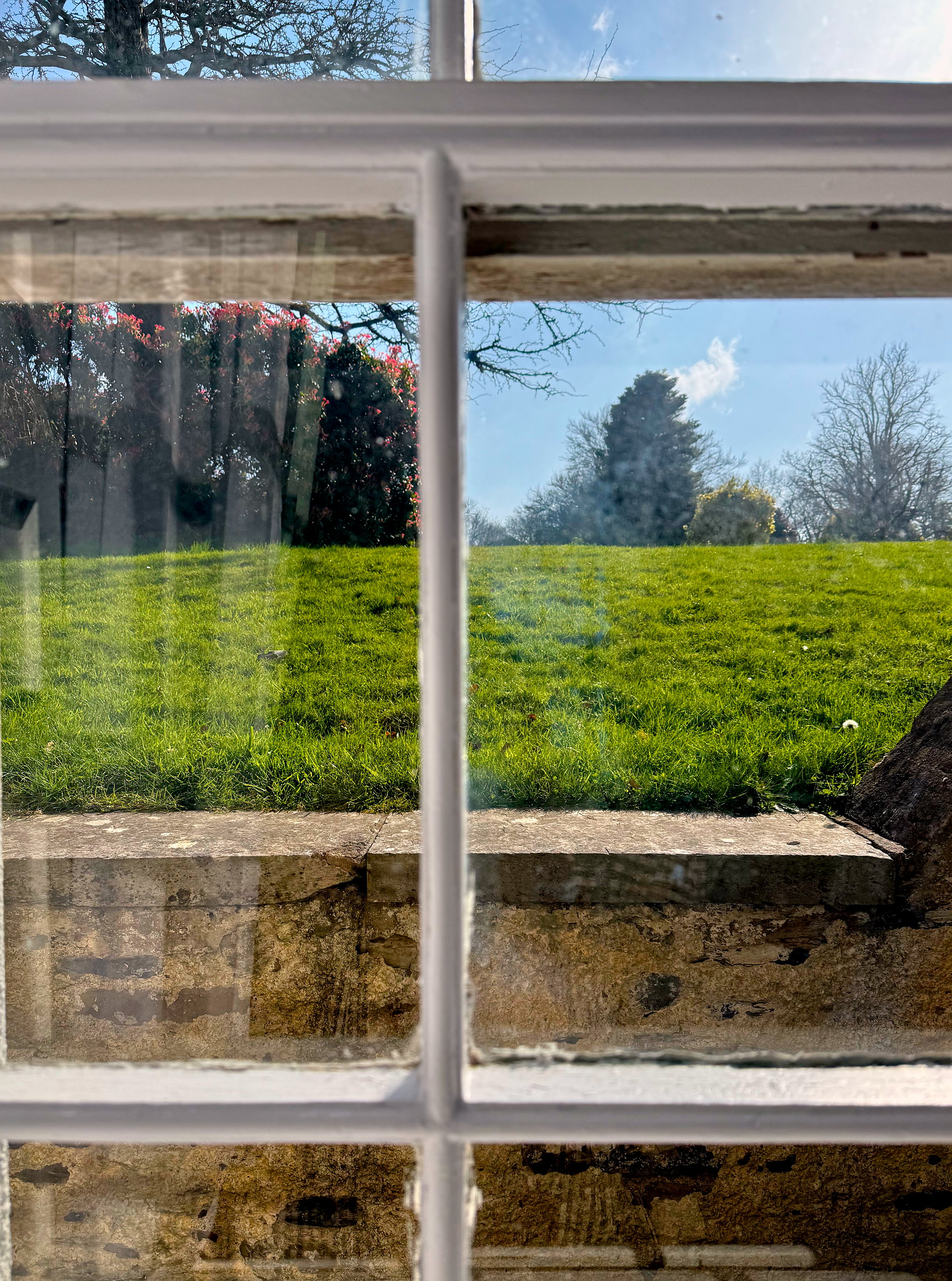 View out the garden window at Ennismore House