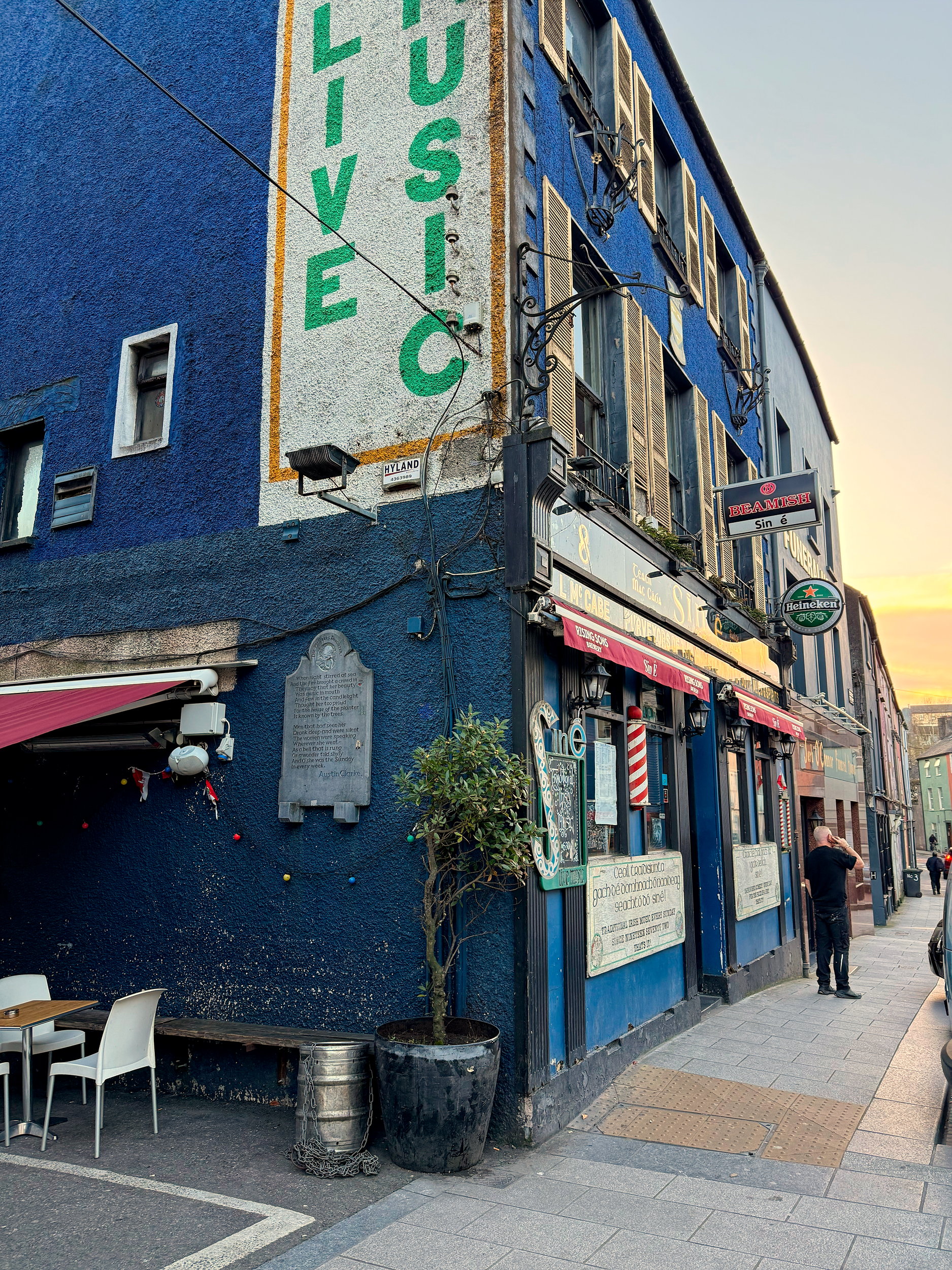 Entrance to Sin É in Cork, Ireland