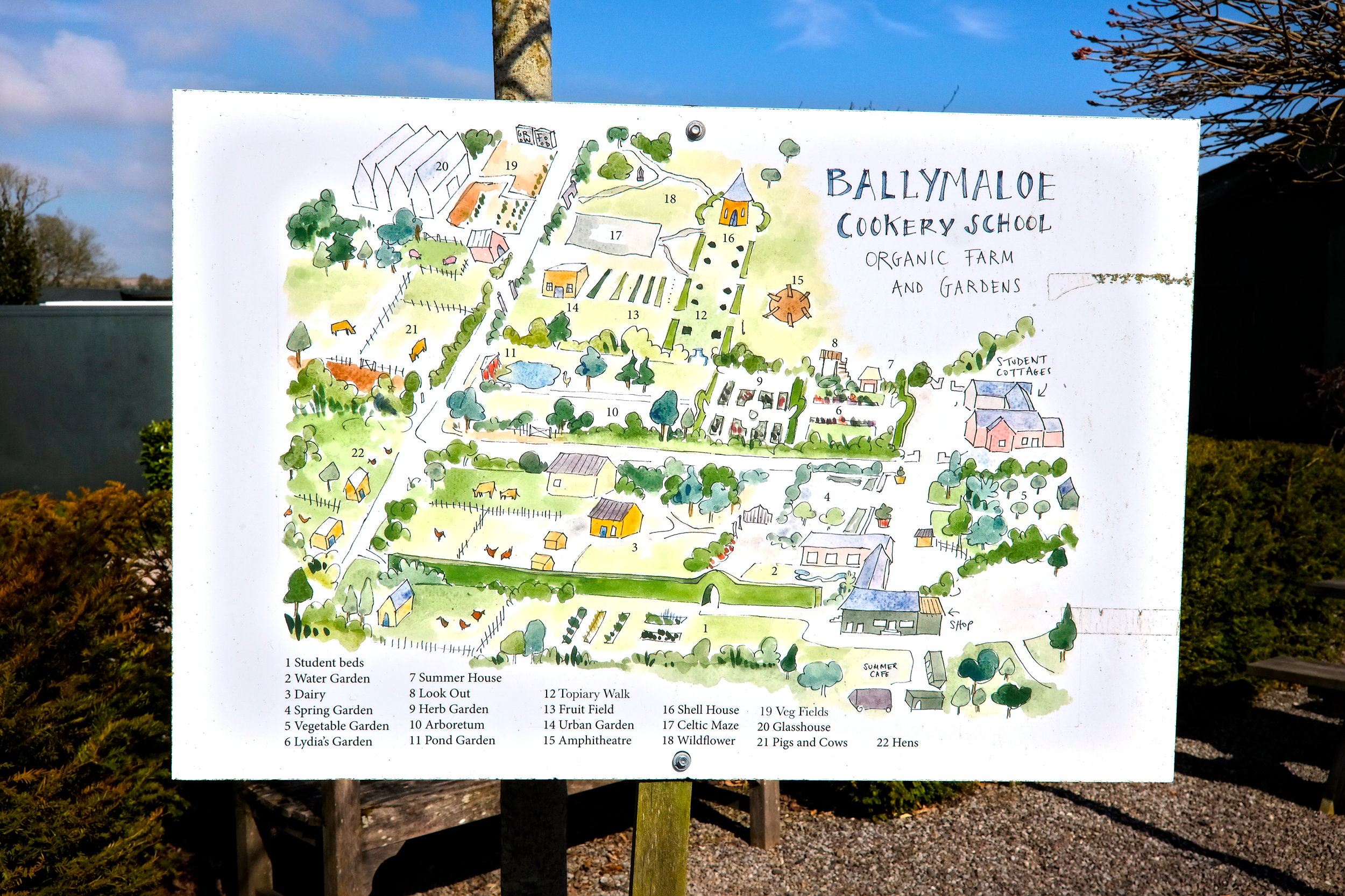 The map for Ballymaloe Cookery School Map