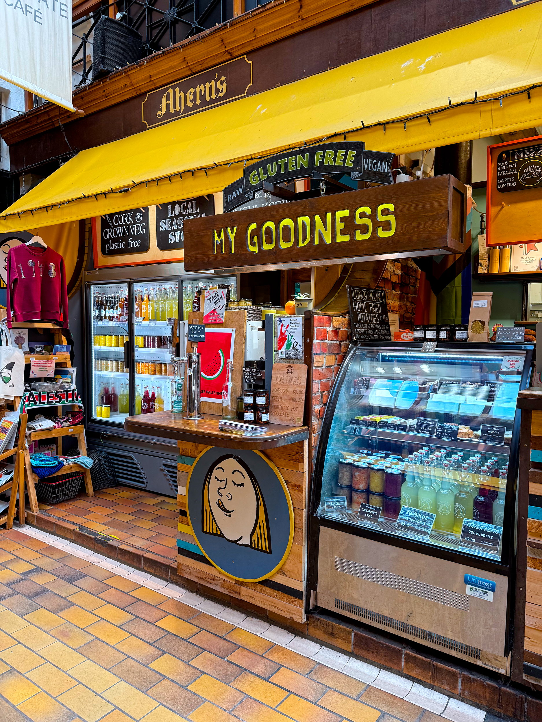 The vegan restaurant My Goodness inside The English Market