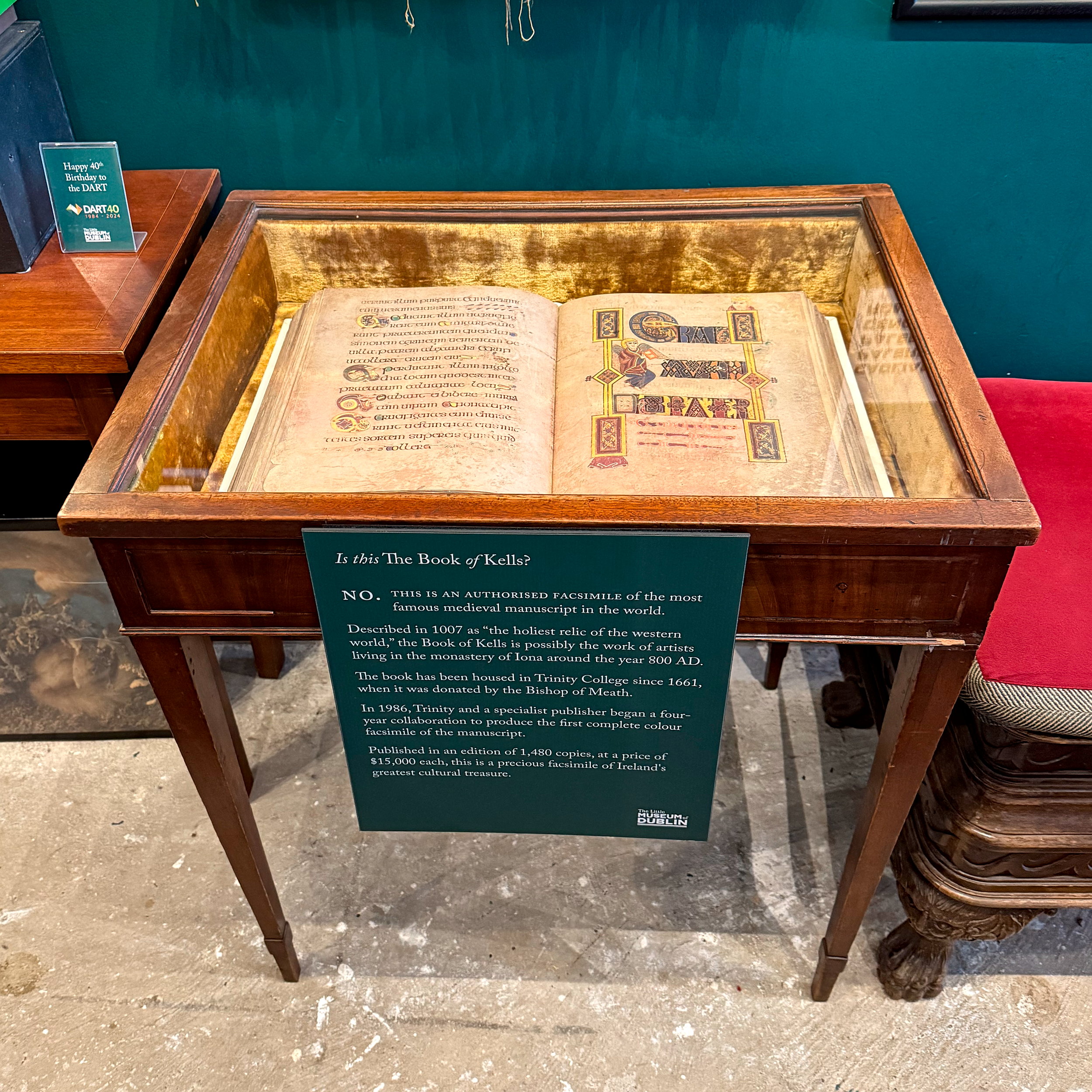 A copycat Book of Kells found at The Little Museum of Dublin