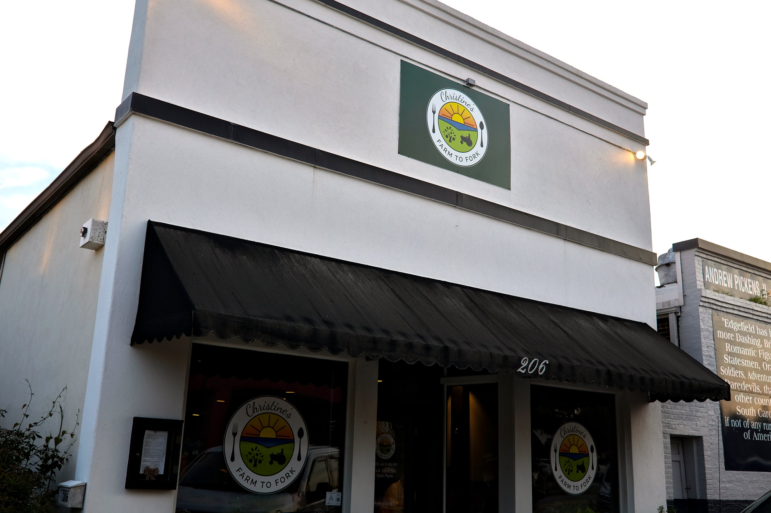 Exterior of Christine's Farm to Fork in Edgefield
