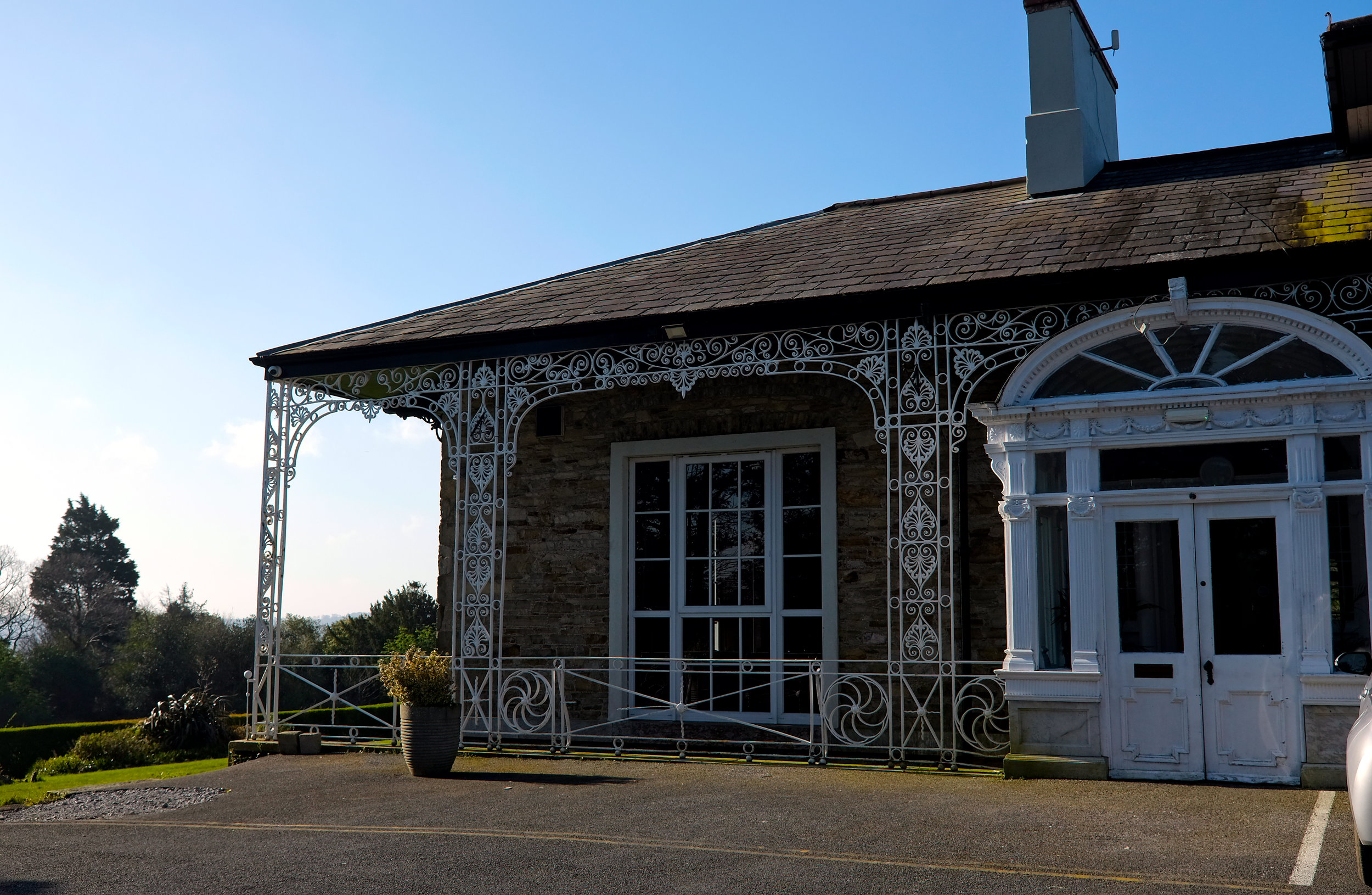 The exterior of Ennismore House