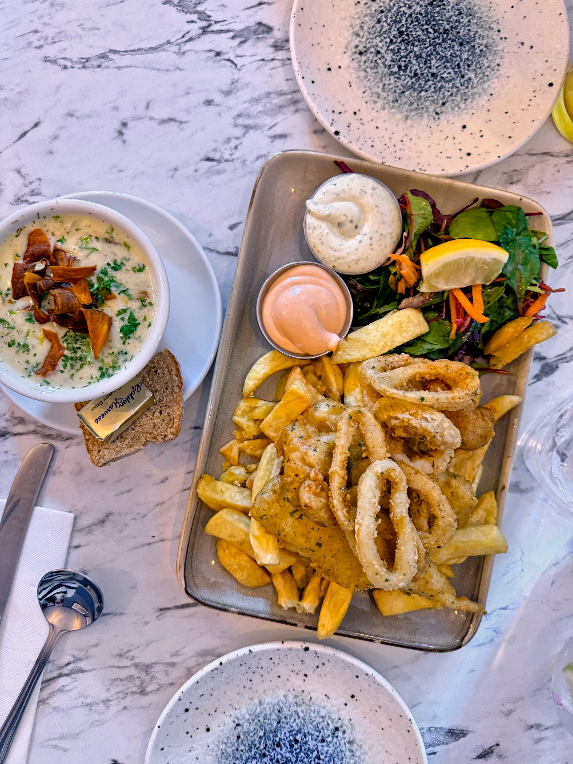 Fried fish at The Fish Box in Dingle