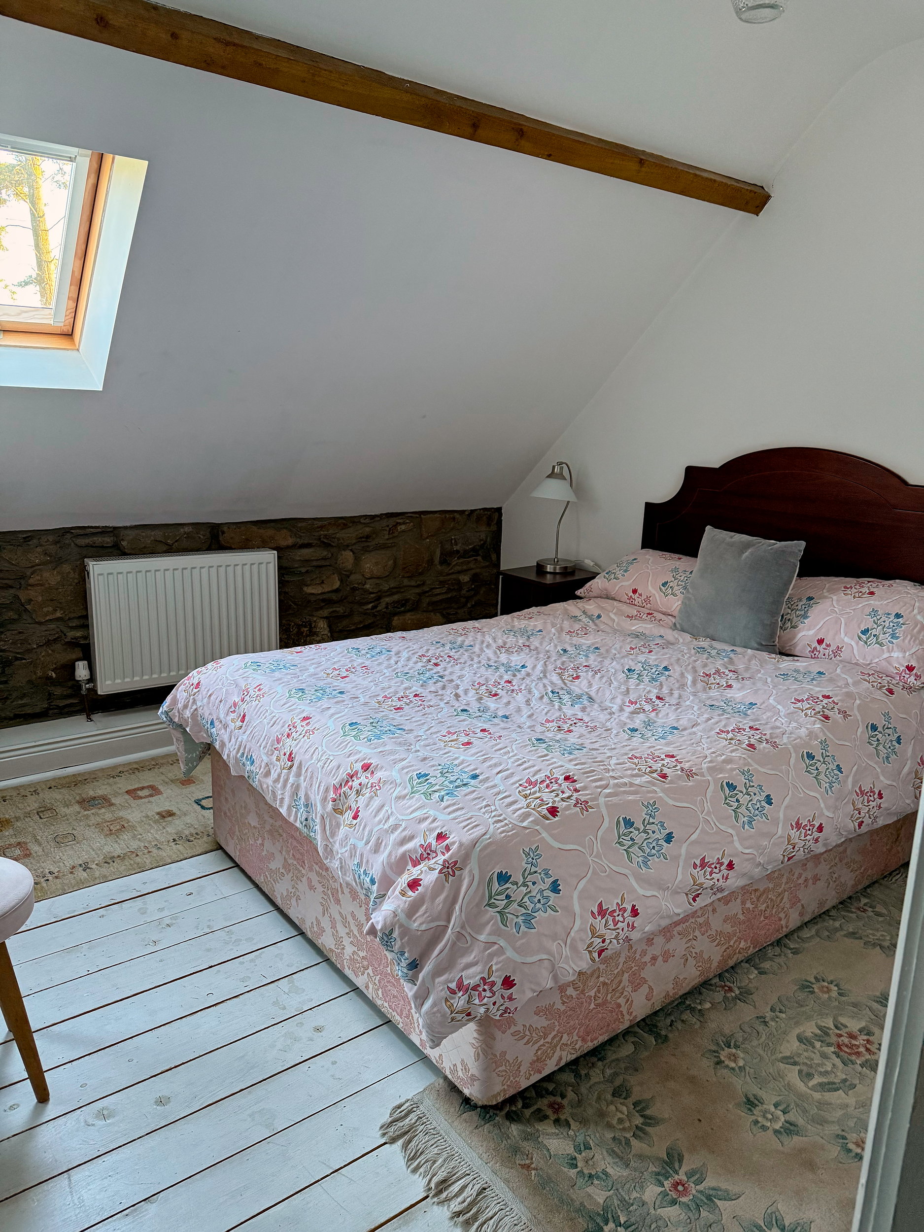 A cozy cottage bedroom in Ireland