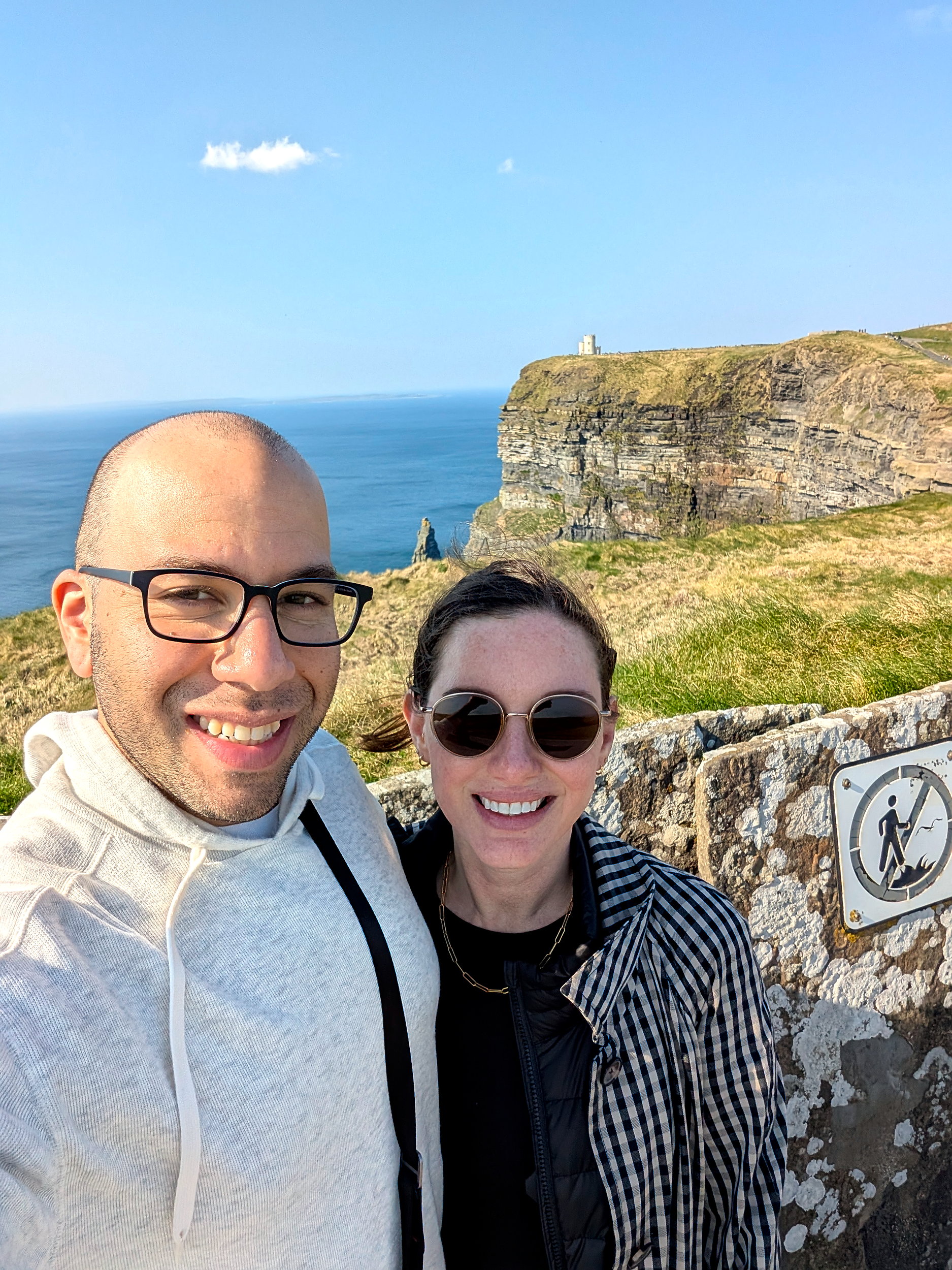 Alyssa and Michael at the Cliffs of Moher