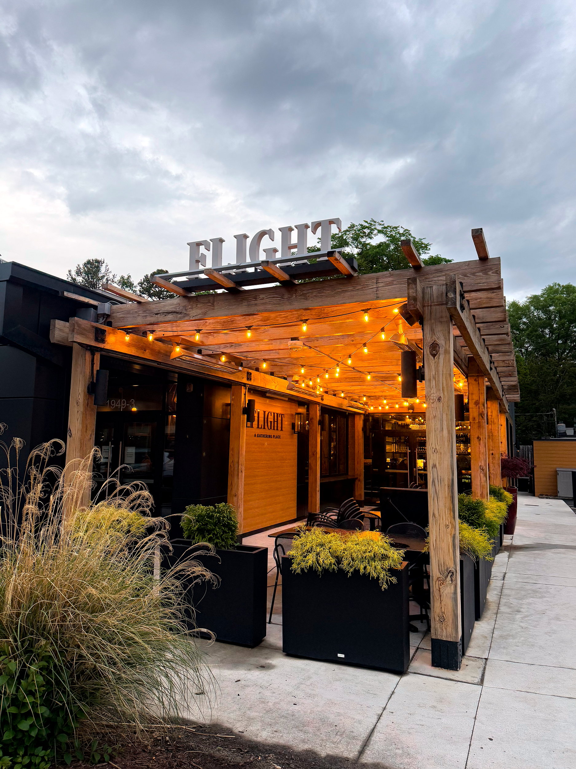 Exterior of Flight Wine Bar in Charlotte