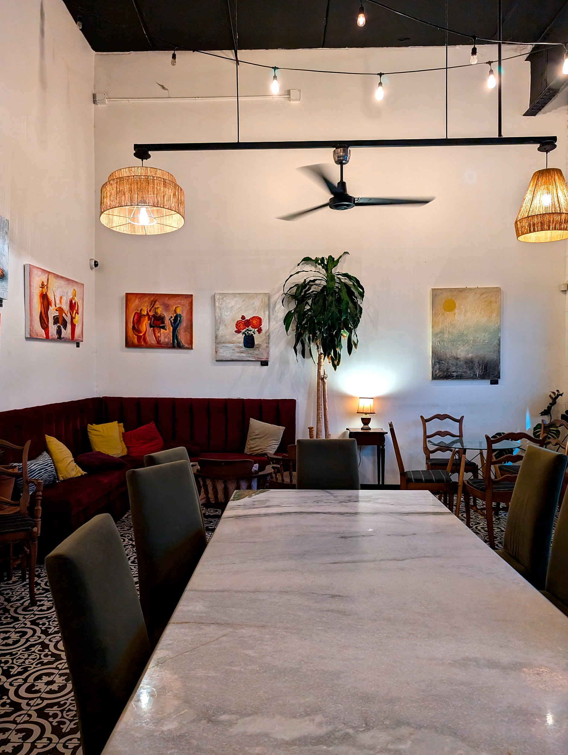 The patio at The Bohemian: A Wine Bar in Charlotte